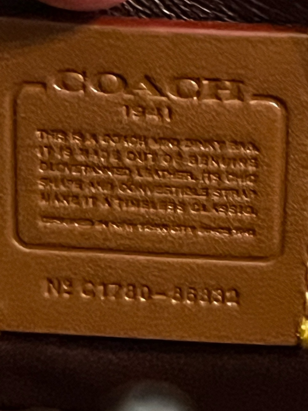 Coach 1941 Link Dinky Kisslock colorful eyelet crossbody gunmetal chain NWOT - Picture 15 of 16